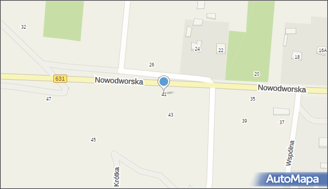 Skrzeszew, Nowodworska, 41, mapa Skrzeszew