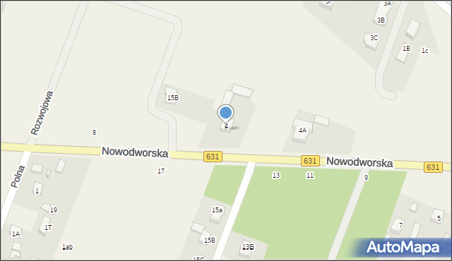 Skrzeszew, Nowodworska, 6, mapa Skrzeszew