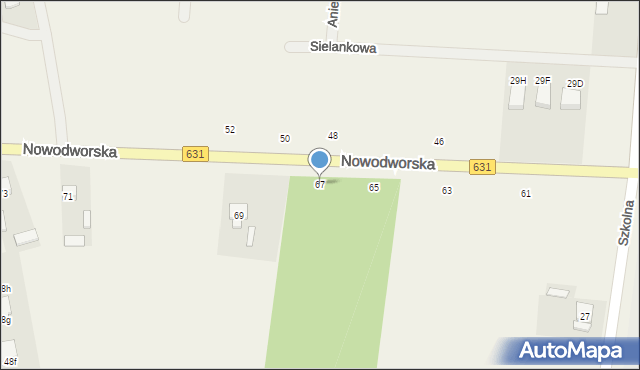 Skrzeszew, Nowodworska, 67, mapa Skrzeszew