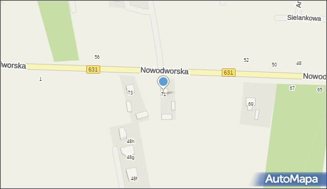 Skrzeszew, Nowodworska, 71, mapa Skrzeszew