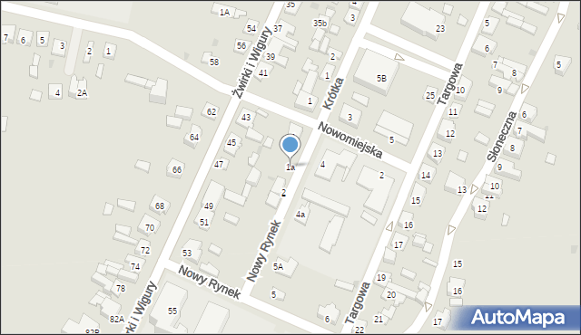 Ślesin, Nowy Rynek, 1a, mapa Ślesin