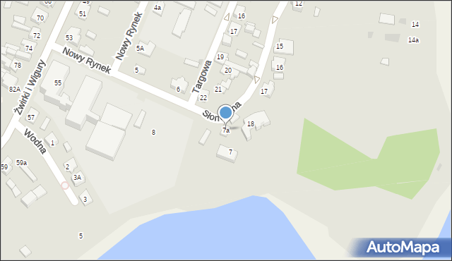 Ślesin, Nowy Rynek, 7a, mapa Ślesin