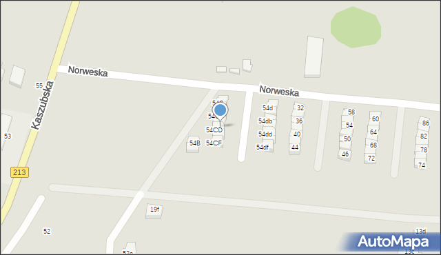 Słupsk, Norweska, 12, mapa Słupska