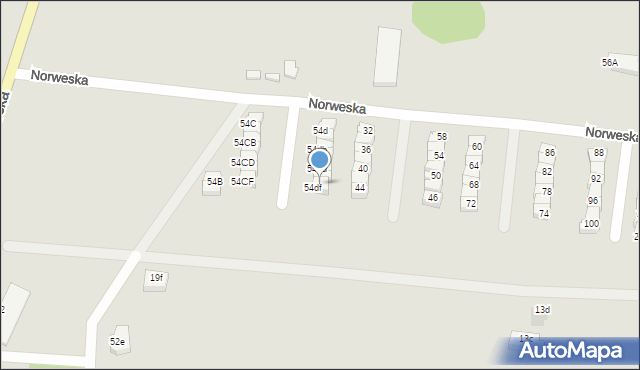 Słupsk, Norweska, 18, mapa Słupska