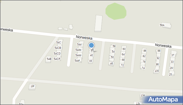 Słupsk, Norweska, 38, mapa Słupska