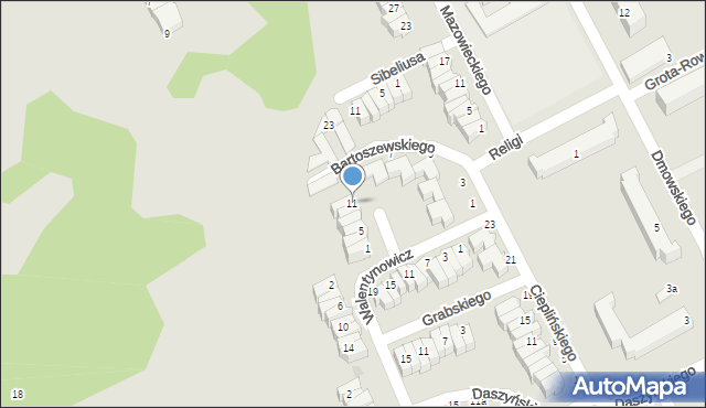 Słupsk, Nowaka-Jeziorańskiego Jana, 11, mapa Słupska