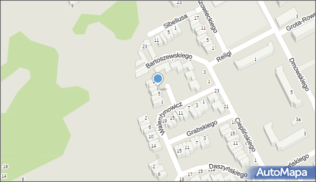 Słupsk, Nowaka-Jeziorańskiego Jana, 7, mapa Słupska