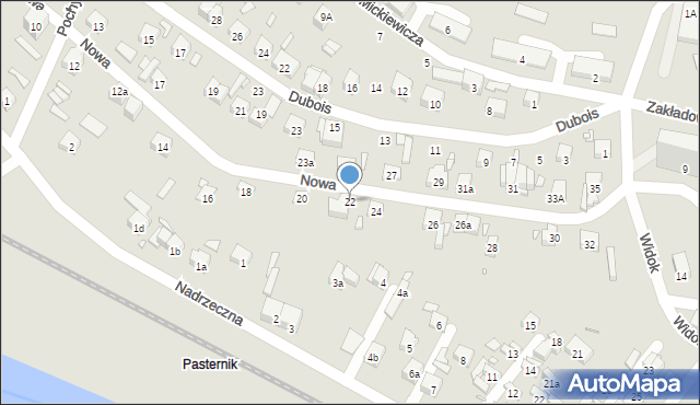 Starachowice, Nowa, 22, mapa Starachowic