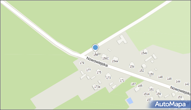 Starachowice, Nowowiejska, 156, mapa Starachowic