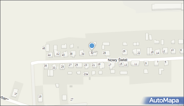 Starzyno, Nowy Świat, 32, mapa Starzyno