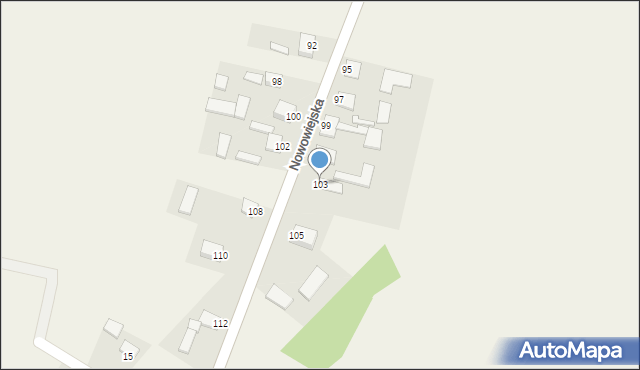 Strawczynek, Nowowiejska, 103, mapa Strawczynek