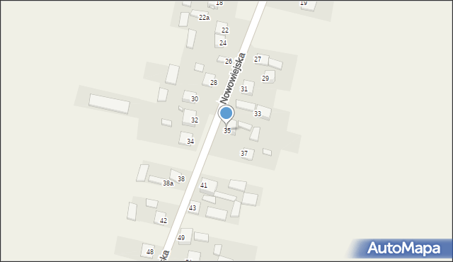 Strawczynek, Nowowiejska, 35, mapa Strawczynek