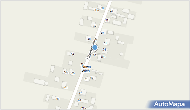 Strawczynek, Nowowiejska, 55, mapa Strawczynek