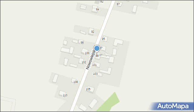 Strawczynek, Nowowiejska, 99, mapa Strawczynek