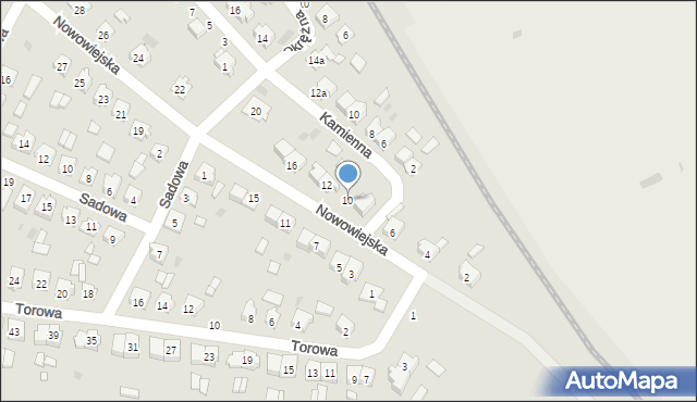 Strzelce Opolskie, Nowowiejska, 10, mapa Strzelce Opolskie