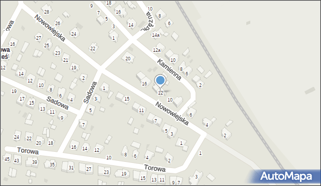Strzelce Opolskie, Nowowiejska, 12, mapa Strzelce Opolskie