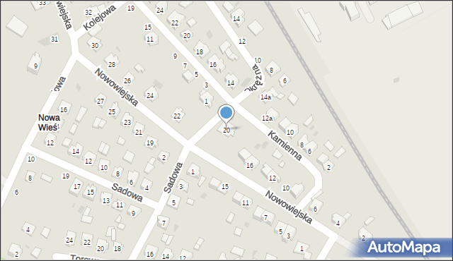 Strzelce Opolskie, Nowowiejska, 20, mapa Strzelce Opolskie