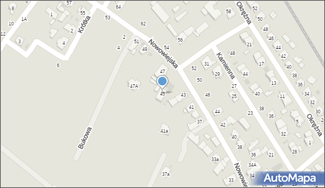 Strzelce Opolskie, Nowowiejska, 45, mapa Strzelce Opolskie