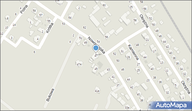 Strzelce Opolskie, Nowowiejska, 47, mapa Strzelce Opolskie