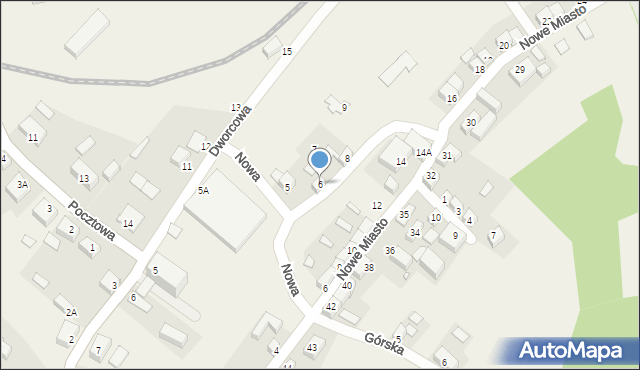 Sulików, Nowa, 6, mapa Sulików