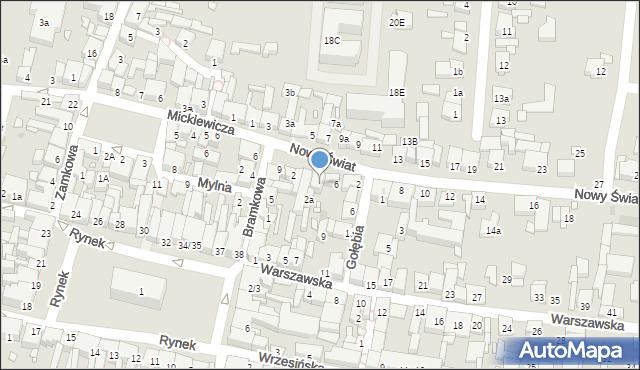 Swarzędz, Nowy Świat, 4, mapa Swarzędz