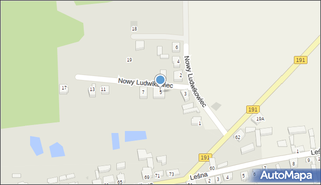 Szamocin, Nowy Ludwikowiec, 5, mapa Szamocin