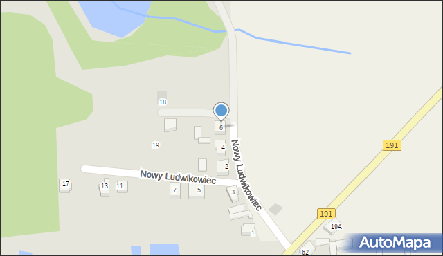 Szamocin, Nowy Ludwikowiec, 6, mapa Szamocin