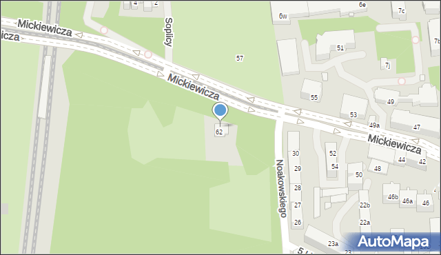 Szczecin, Noakowskiego Stanisława, 64, mapa Szczecina