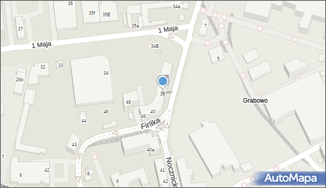 Szczecin, Nocznickiego Tomasza, 39, mapa Szczecina