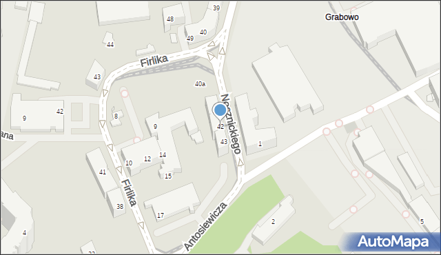 Szczecin, Nocznickiego Tomasza, 42, mapa Szczecina