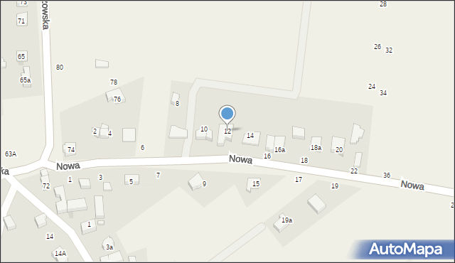 Szewce, Nowa, 12, mapa Szewce