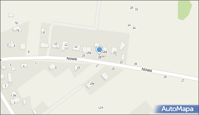 Szewce, Nowa, 18, mapa Szewce