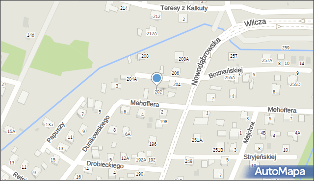 Tarnów, Nowodąbrowska, 204A, mapa Tarnów