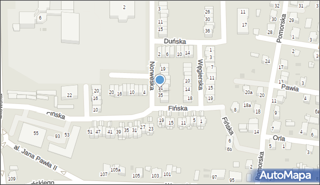 Tarnowskie Góry, Norweska, 33, mapa Tarnowskie Góry