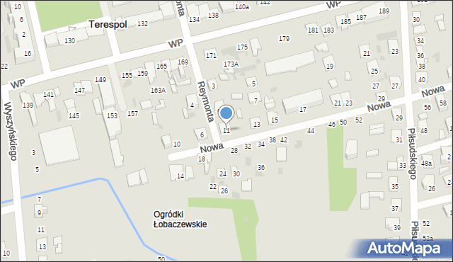 Terespol, Nowa, 11, mapa Terespol