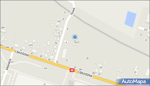 Tomaszów Mazowiecki, Nowa, 6, mapa Tomaszów Mazowiecki