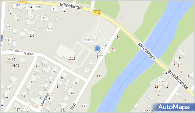 Tomaszów Mazowiecki, Nowy Port, 8, mapa Tomaszów Mazowiecki