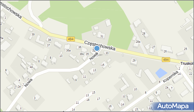 Truskolasy, Nowa, 17, mapa Truskolasy