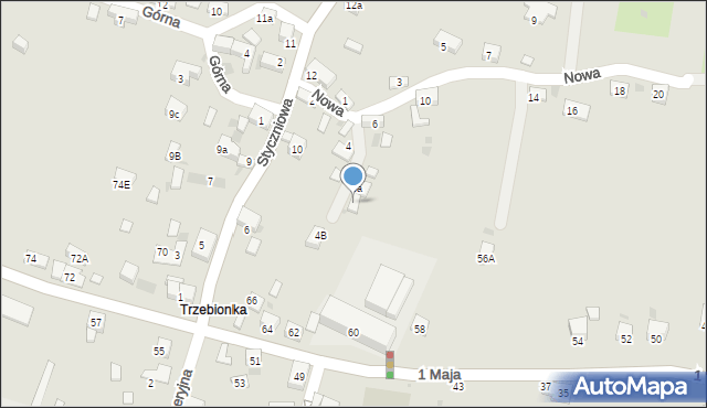 Trzebinia, Nowa, 6b, mapa Trzebinia