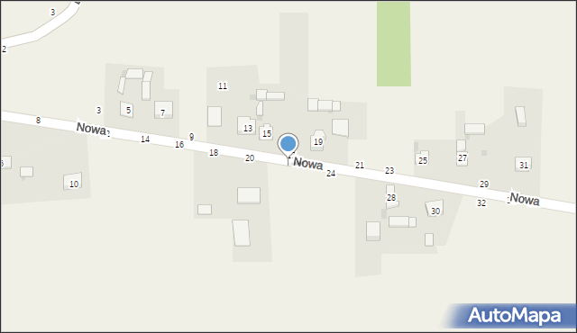 Turów, Nowa, 22, mapa Turów