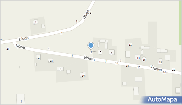 Turów, Nowa, 3, mapa Turów