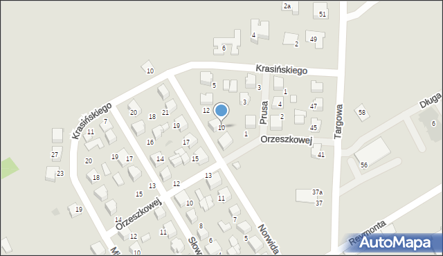 Uniejów, Norwida Cypriana Kamila, 10, mapa Uniejów