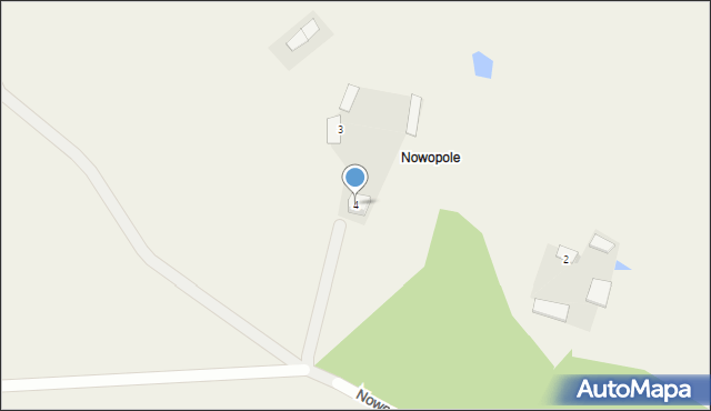 Unierzyż, Nowopole, 4, mapa Unierzyż