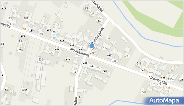 Waksmund, Nowotarska, 221, mapa Waksmund