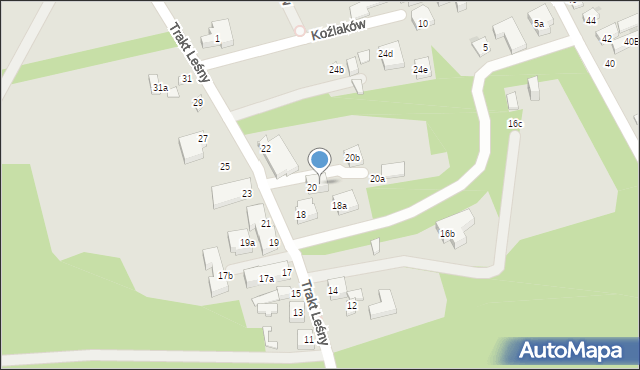 Warszawa, Nowoursynowska, 26B, mapa Warszawy