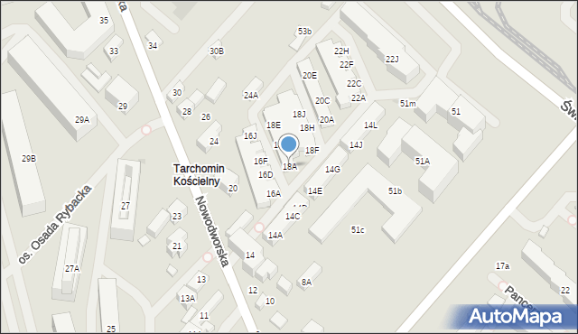 Warszawa, Nowodworska, 18A, mapa Warszawy