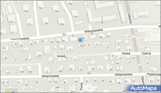 Warszawa, Nowa, 7, mapa Warszawy