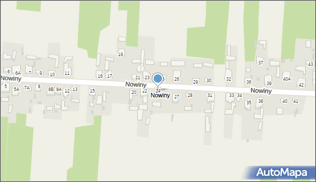 Wąsosz, Nowiny, 24, mapa Wąsosz