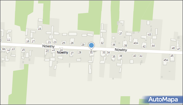 Wąsosz, Nowiny, 31, mapa Wąsosz