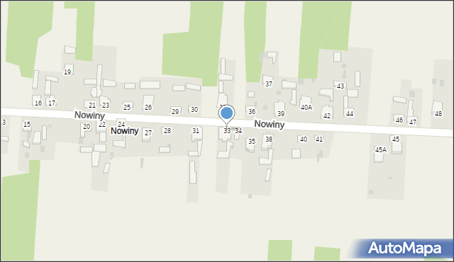 Wąsosz, Nowiny, 33, mapa Wąsosz